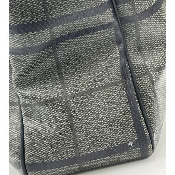 COACH F71072 Gray Black Tattersall Metropolitan Tote Messenger Briefcase Bag - Picture 5 of 14
